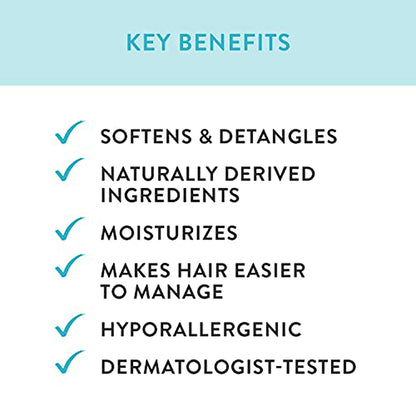 The Honest Company Silicone-Free Conditioner, Gentle for Baby Naturally Derived, Tear-free, Hypoallergenic Lavender Calm 295 ml.