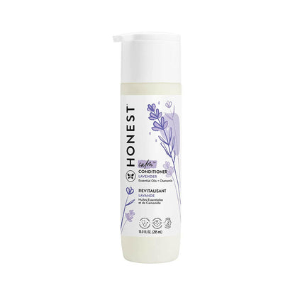 The Honest Company Silicone-Free Conditioner, Gentle for Baby Naturally Derived, Tear-free, Hypoallergenic Lavender Calm 295 ml.
