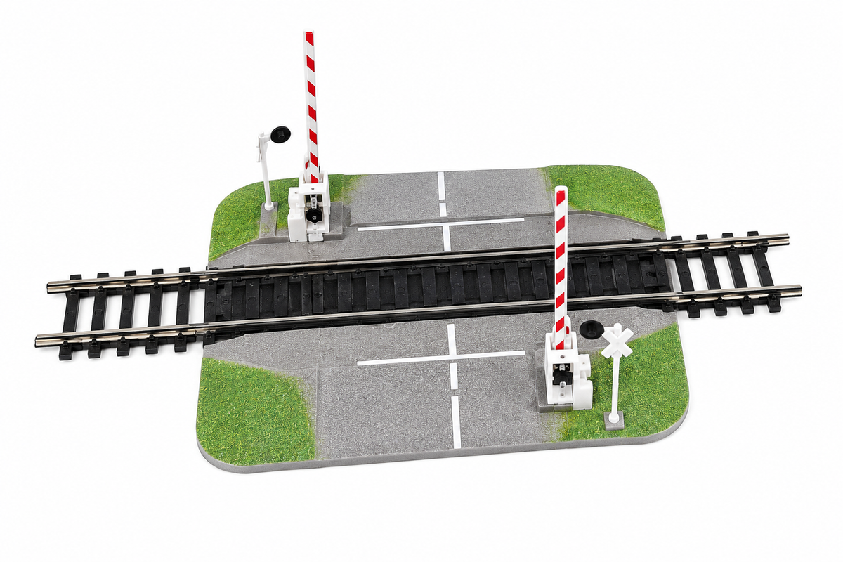 HANFLY - HO Scale Railway Train Crossing Set with Working Gates - 1:87