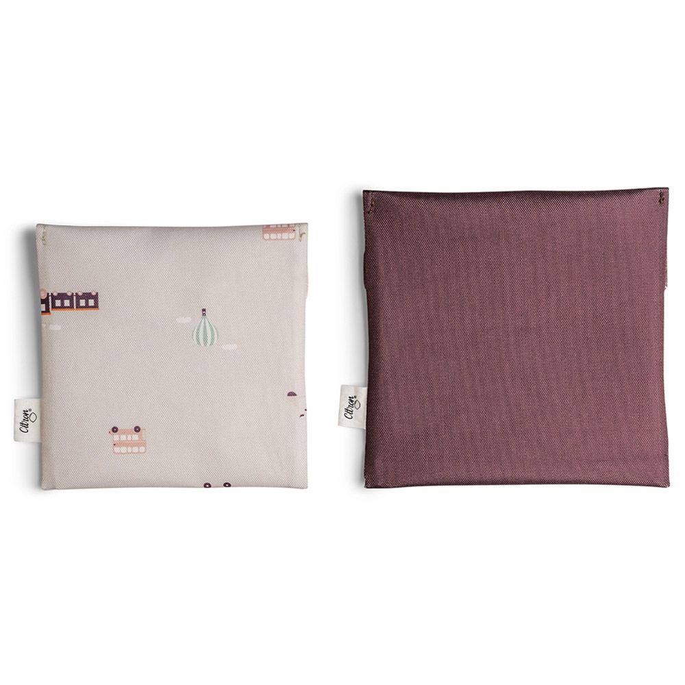 Citron Reusable Sandwich Bag - Set of 2 (Vehicles)