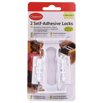 Clippasafe - Cupboard & Drawer Locks Pack of 2 White