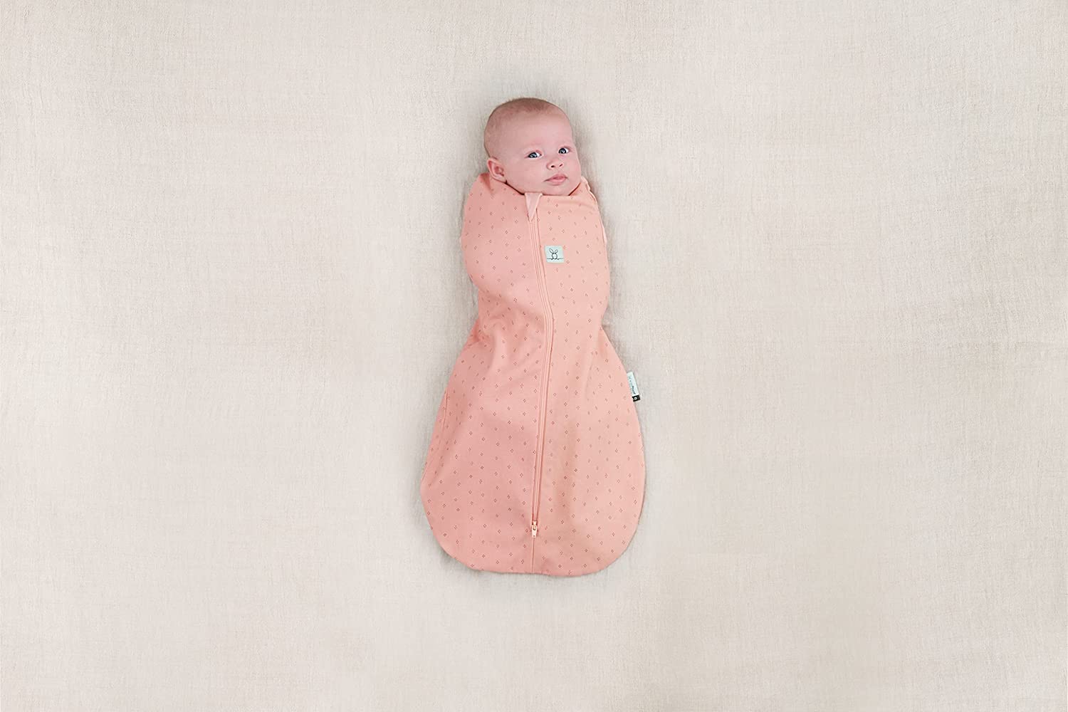 ErgoPouch Organic Cotton Cocoon Swaddle Bag, 0.2 TOG, Berries.