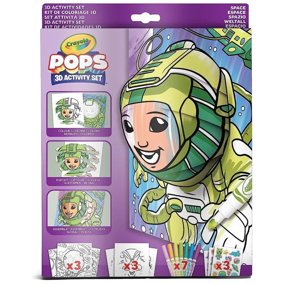 Crayola Pops 3D Colouring Kit – Space