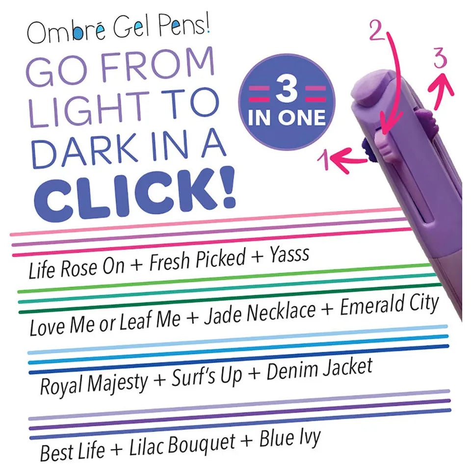 Crayola Take Note! Washable Gel Pens Ombre – 4 Pcs
