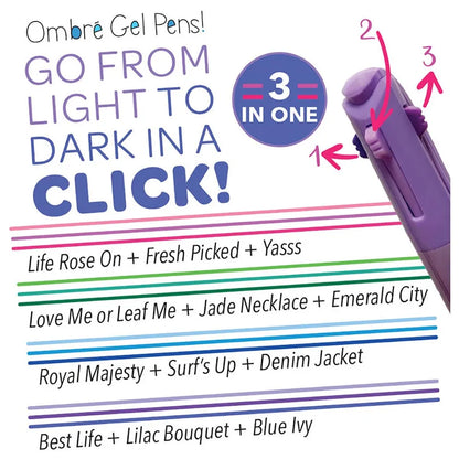 Crayola Take Note! Washable Gel Pens Ombre – 4 Pcs