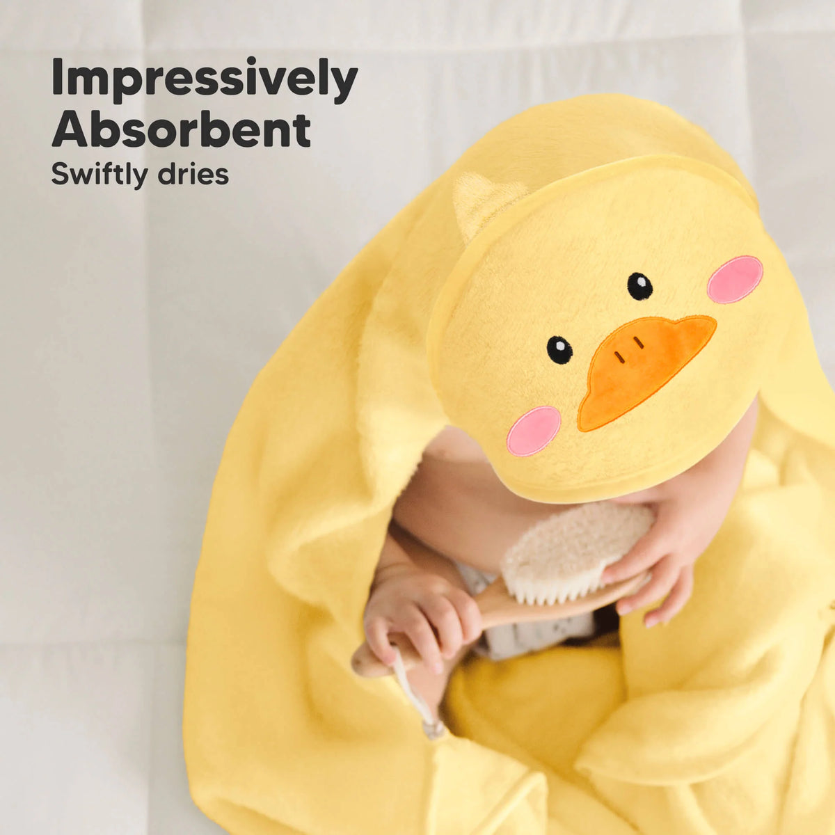 Keababies Cuddle Baby Hooded Towel (Duck)