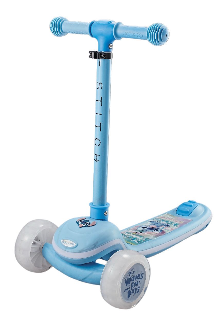 Disney Stitch 3 Wheel Scooter With Multiple Lights