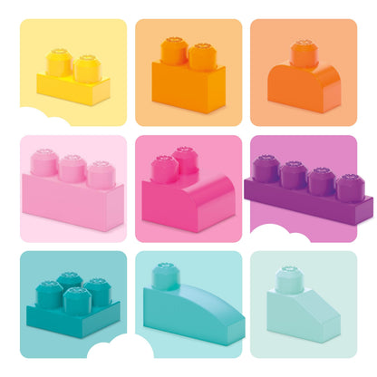 MEGA BLOKS First Builders Big Building Bag Pink – 80 Pieces