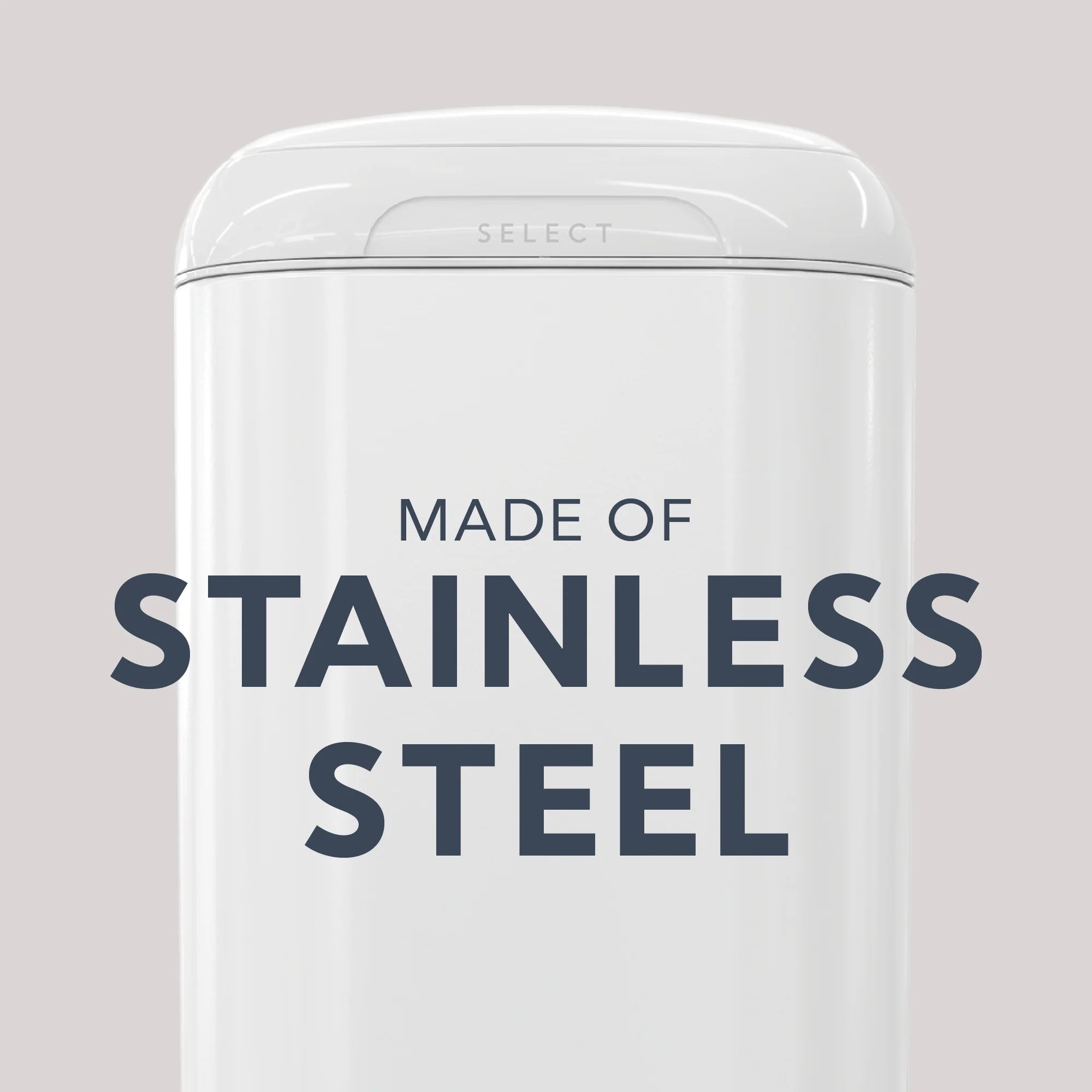 Diaper Genie Select Odor Lock Stainless Steel (Pail White)