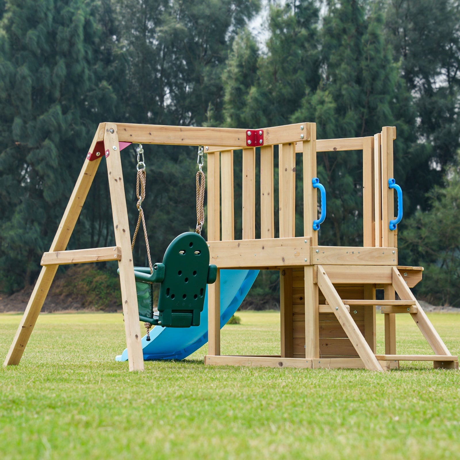Dynamic Sports Arabian Fox Wooden Swing Set