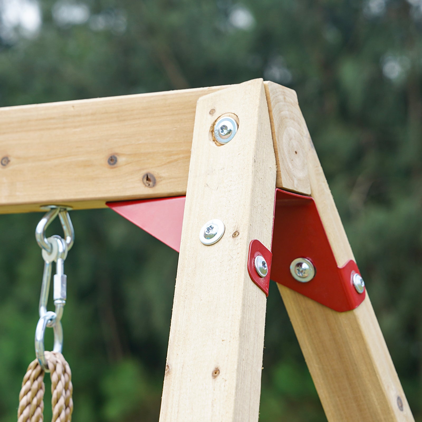 Dynamic Sports Arabian Fox Wooden Swing Set