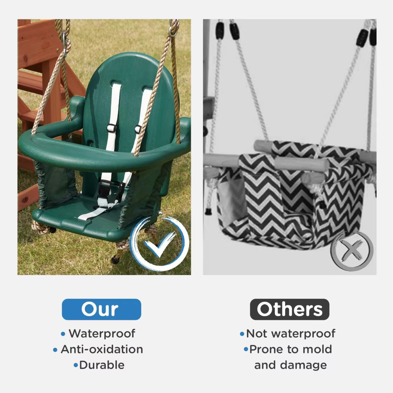 Dynamic Sports Arabian Fox Wooden Swing Set