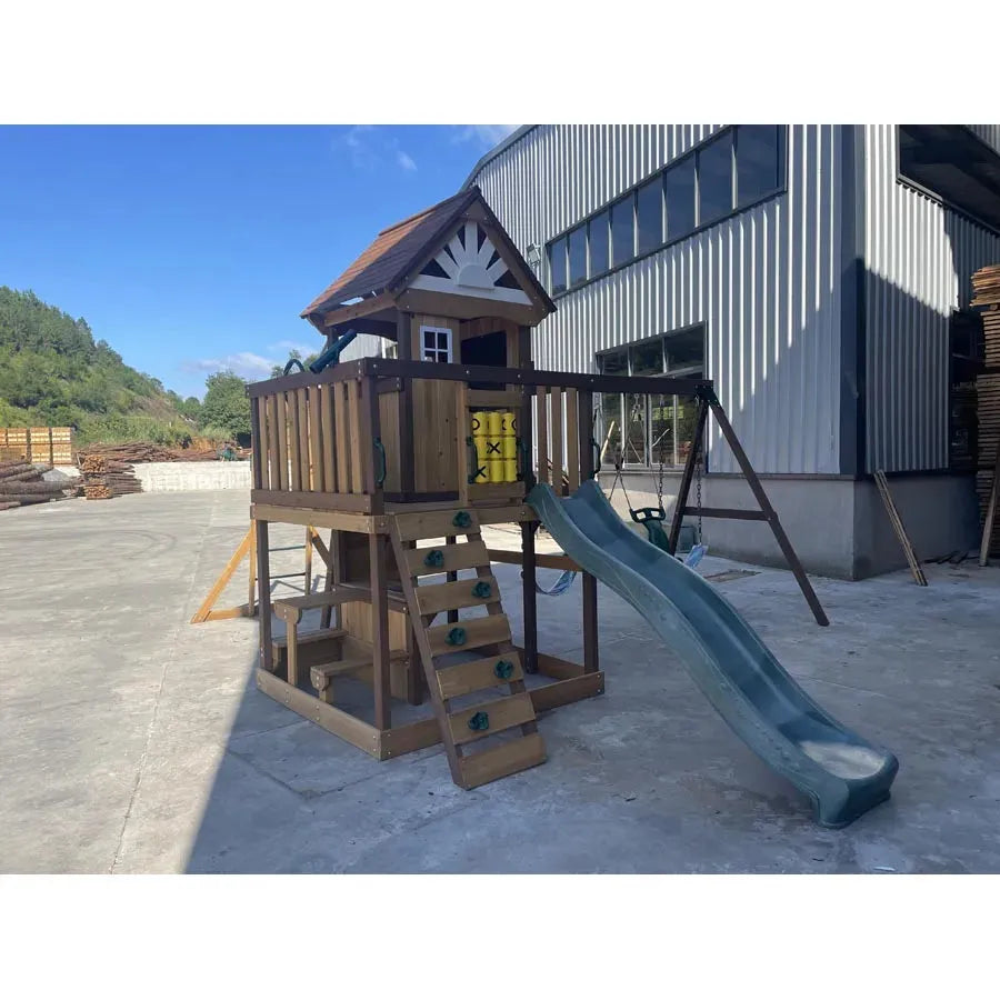 Dynamic Sports Arabian Ibex Wooden Swing Set