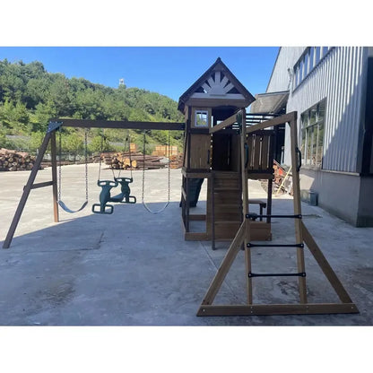 Dynamic Sports Arabian Ibex Wooden Swing Set (30cm (L) x 303cm (W) x 410cm (H))