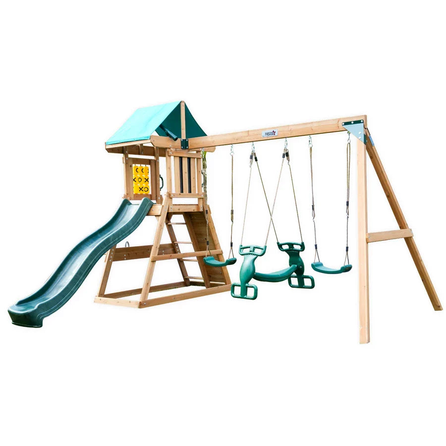Dynamic Sports Arabian Baboon Wooden Swing Set