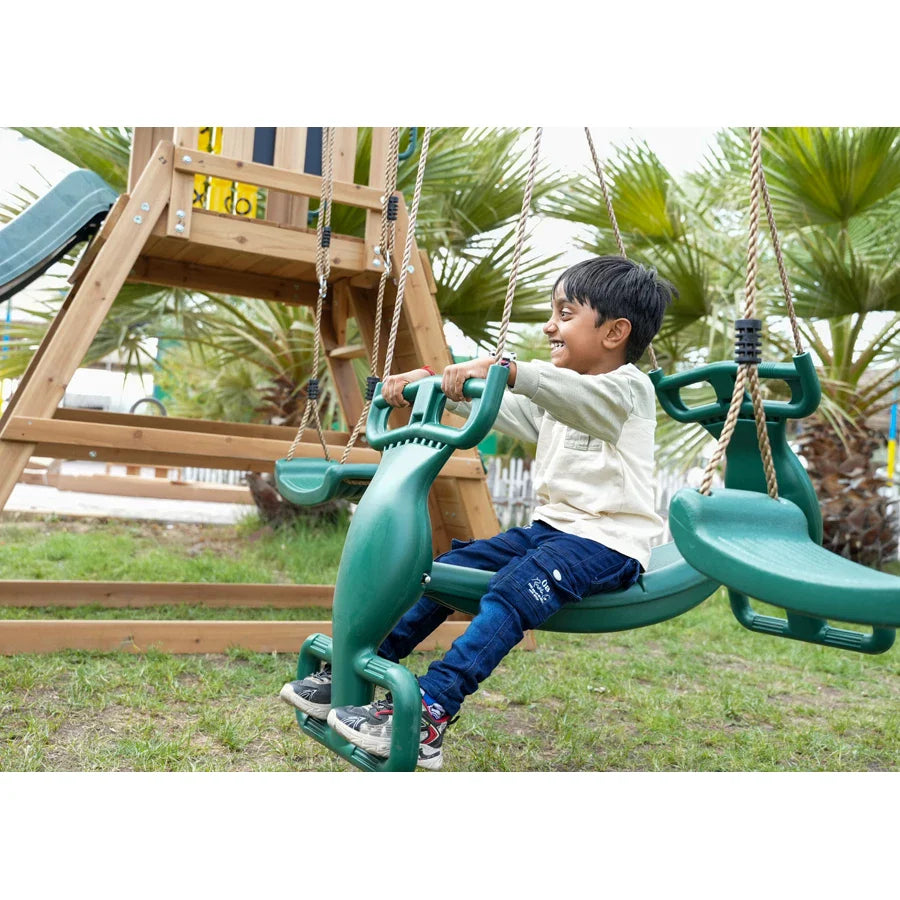 Dynamic Sports Arabian Baboon Wooden Swing Set