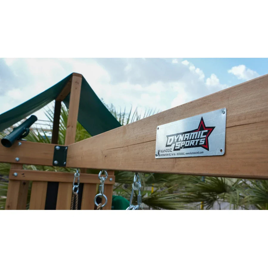 Dynamic Sports Arabian Baboon Wooden Swing Set