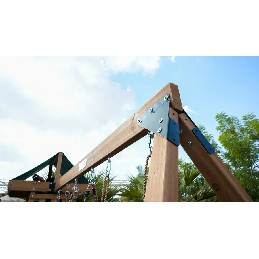 Dynamic Sports Arabian Baboon Wooden Swing Set