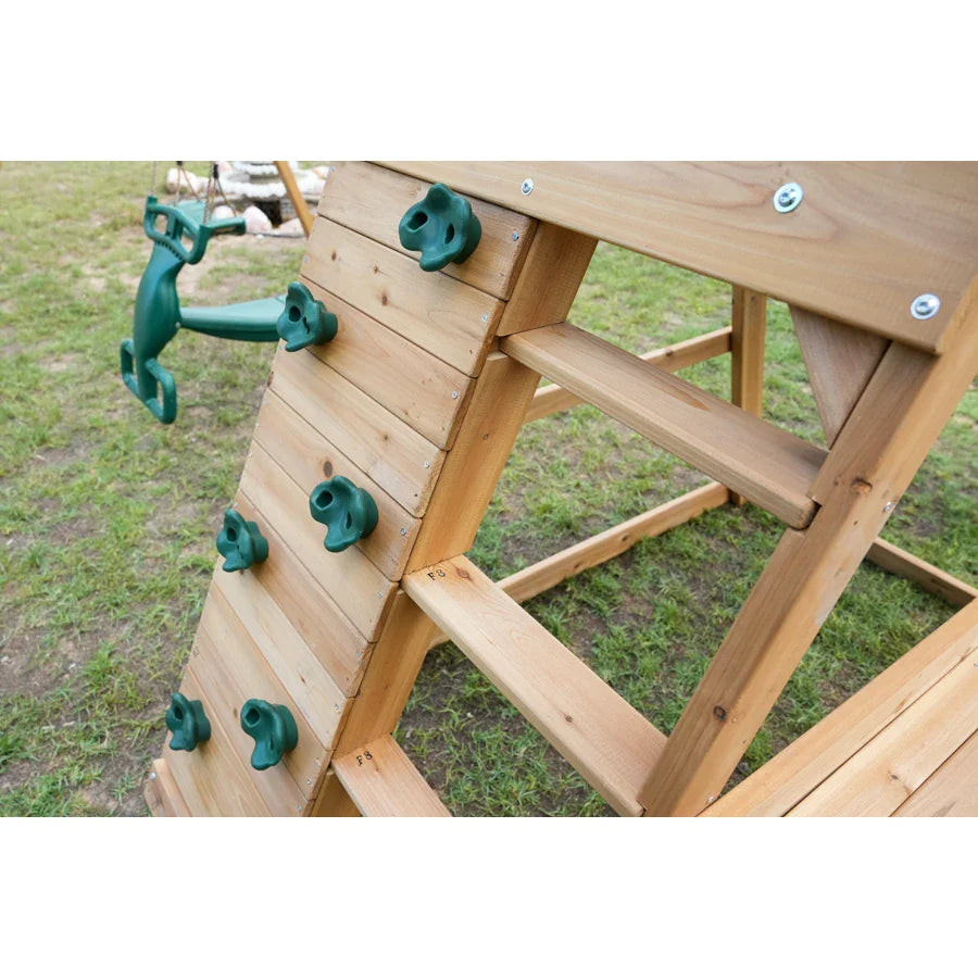 Dynamic Sports Arabian Baboon Wooden Swing Set