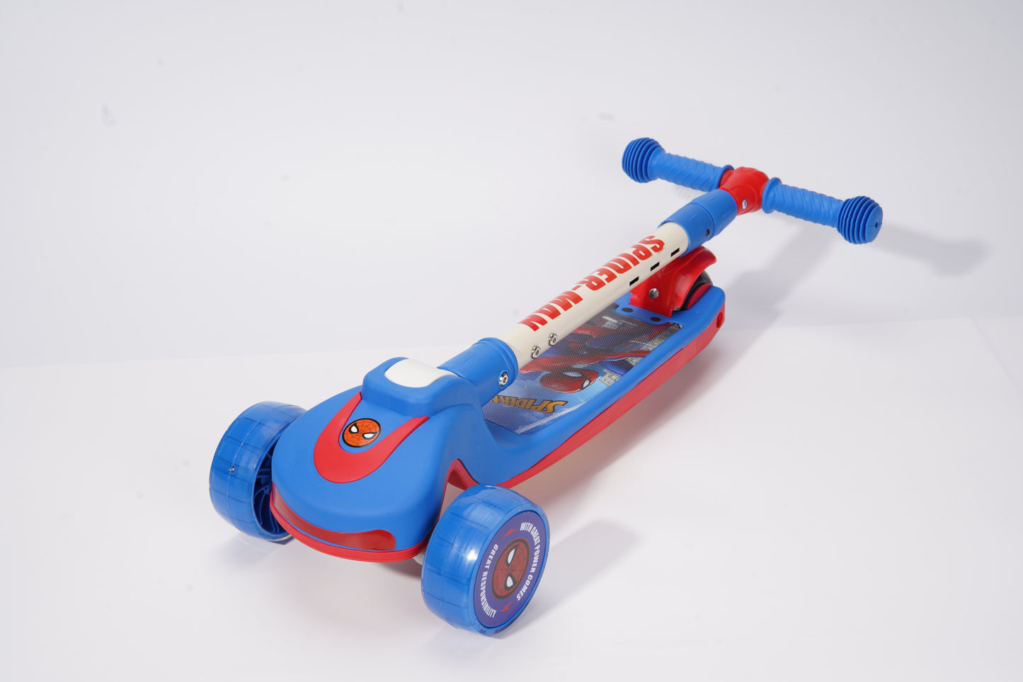 دراجة دفع قابلة للطيّ بآلية الالتفاف من مارفل (الرجل العنكبوت)