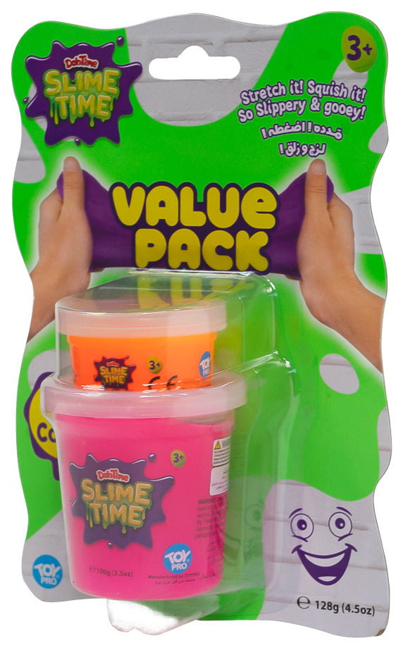 DohTime Slimetime Value Pk 1oz&3oz Slime Can