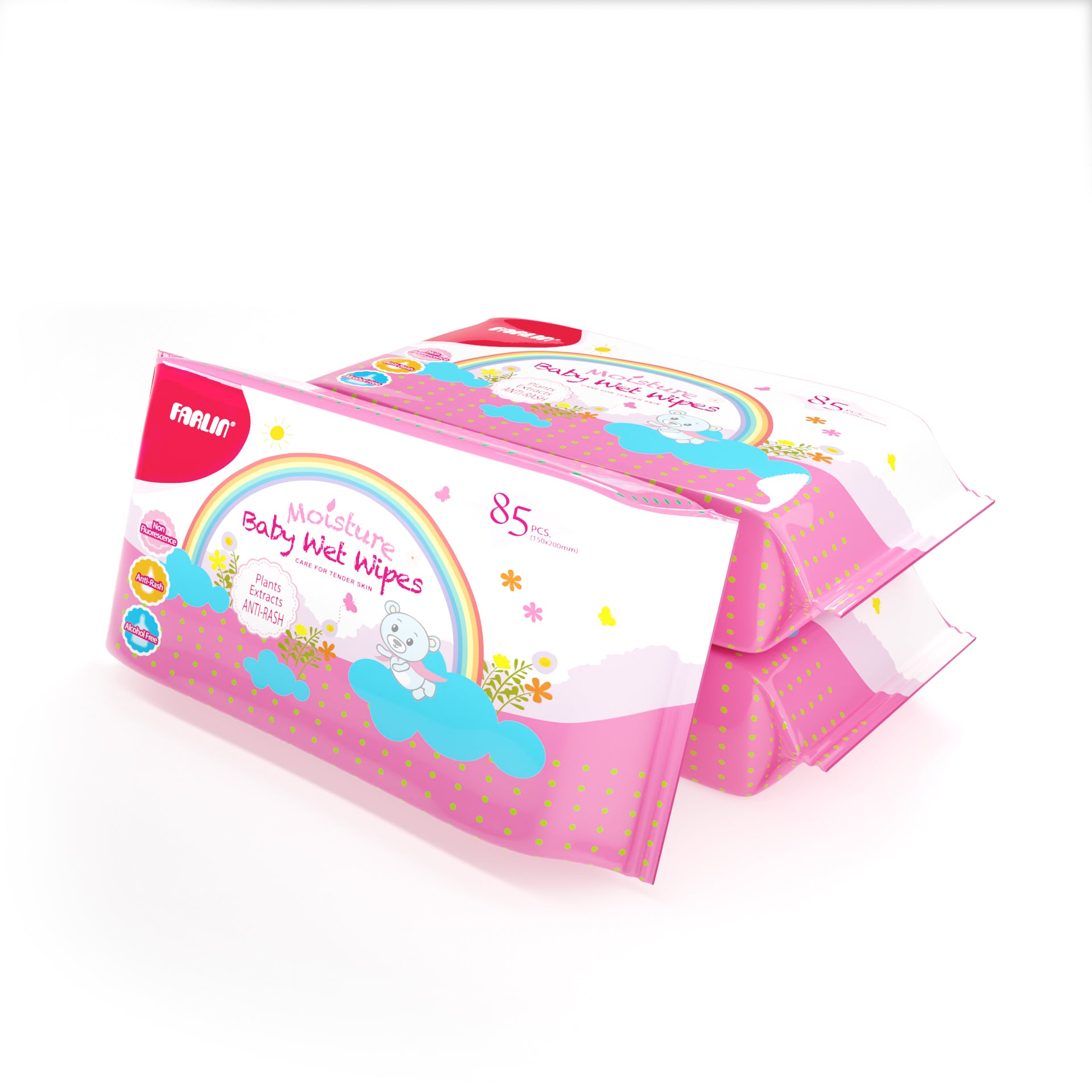 Farlin Wet Wipes - Pack of 3 (85pcs)