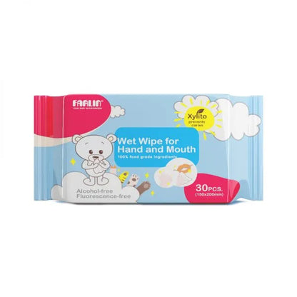 Farlin Wet Wipes For Hand and Mouth - 30 Sheets