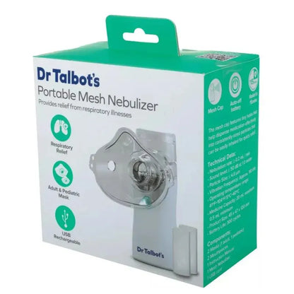 Dr. Talbot's Portable Mesh Nebulizer Rechargeable Baby & Adult Use