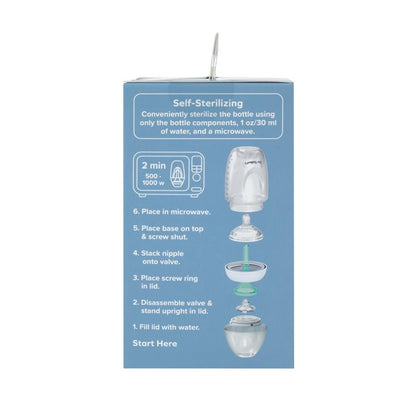 Dr. Talbot's Squeezy Silicone Anti Colic Baby Bottle With White Cap (Slow Flow, 6oz)