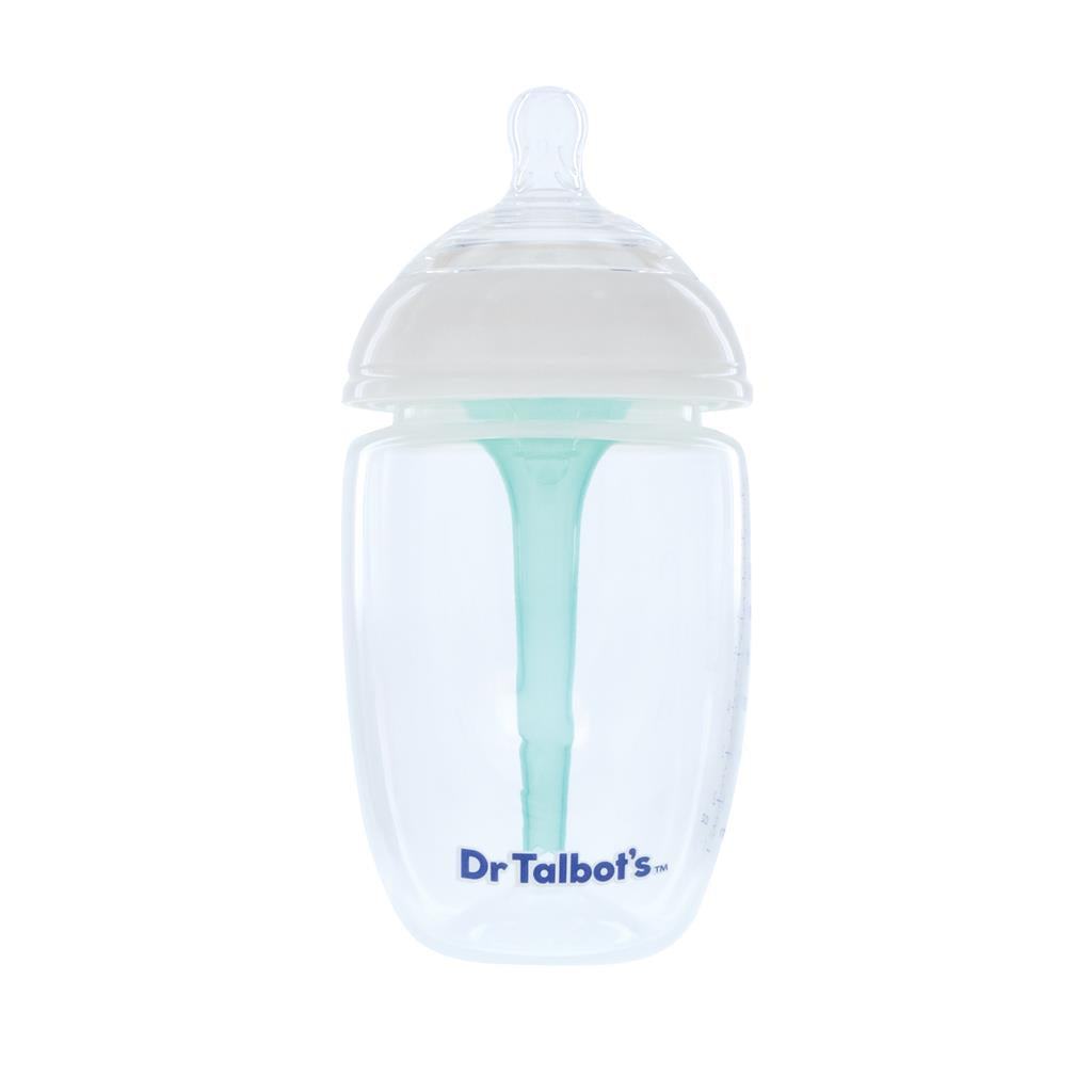 Dr. Talbot's Squeezy Silicone Anti-Colic Bottle (White, 9oz)