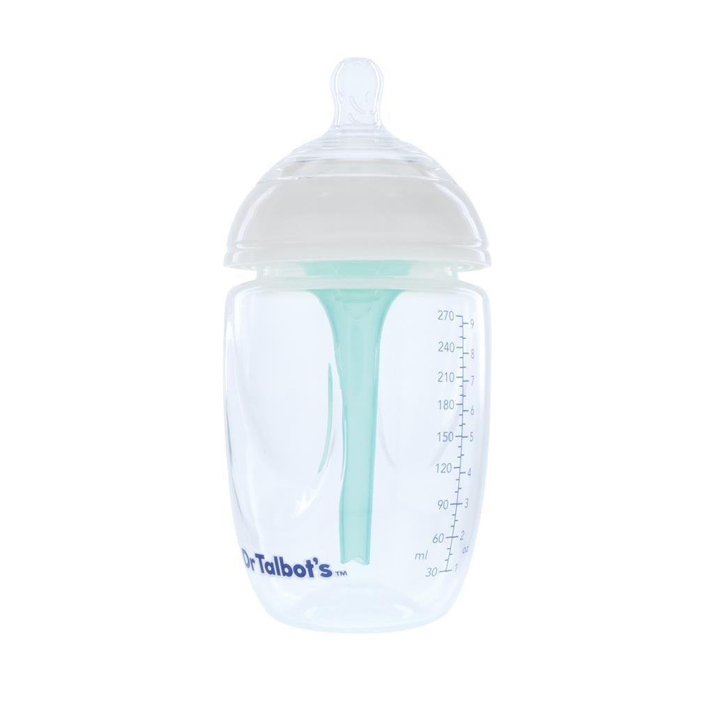 Dr. Talbot's Squeezy Silicone Anti-Colic Bottle (White, 9oz)