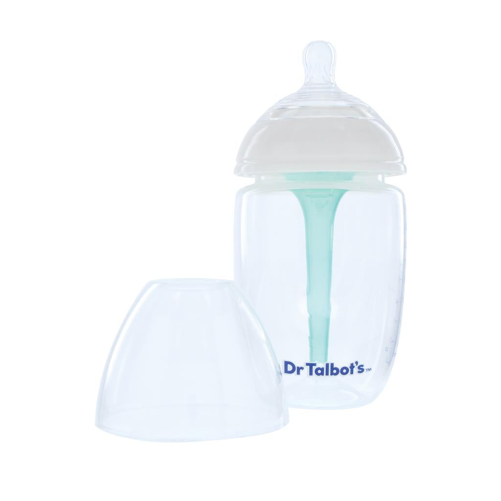 Dr. Talbot's Squeezy Silicone Anti-Colic Bottle (White, 9oz)