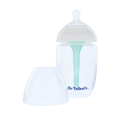 Dr. Talbot's Squeezy Silicone Anti-Colic Bottle (White, 9oz)
