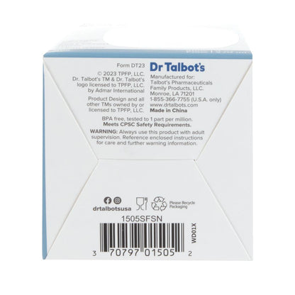 Dr. Talbot's Squeezy Silicone Anti-Colic Bottle (White, 9oz)
