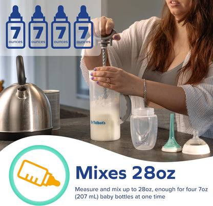Dr. Talbot's Formula Mixer Container - Baby Formula Mixing Bottle with Storage