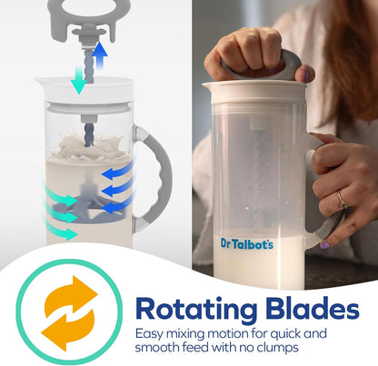 Dr. Talbot's Formula Mixer Container - Baby Formula Mixing Bottle with Storage