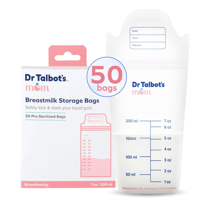 Dr. Talbot's Breast Milk Storage Bags - Leak Resistant Freezer Bags