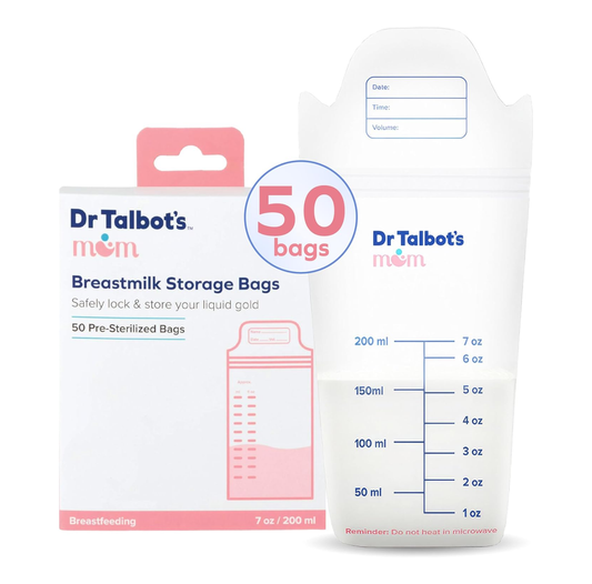 Dr. Talbot's Breast Milk Storage Bags - Leak Resistant Freezer Bags