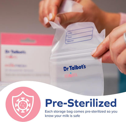 Dr. Talbot's Breast Milk Storage Bags - Leak Resistant Freezer Bags