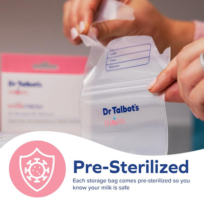 Dr. Talbot's Milk Storage Bags with 4 Sensors - Breast Milk Bags
