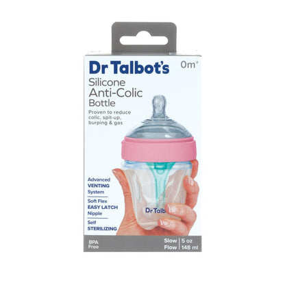 Dr. Talbot's Silicone Anti Colic Bottle (Pink, 5oz)