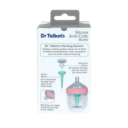 Dr. Talbot's Silicone Anti Colic Bottle (Pink, 5oz)