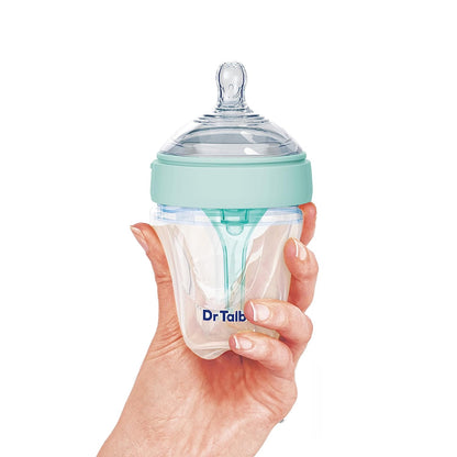 Dr. Talbot's Silicone Anti Colic Bottle (5oz, Aqua)