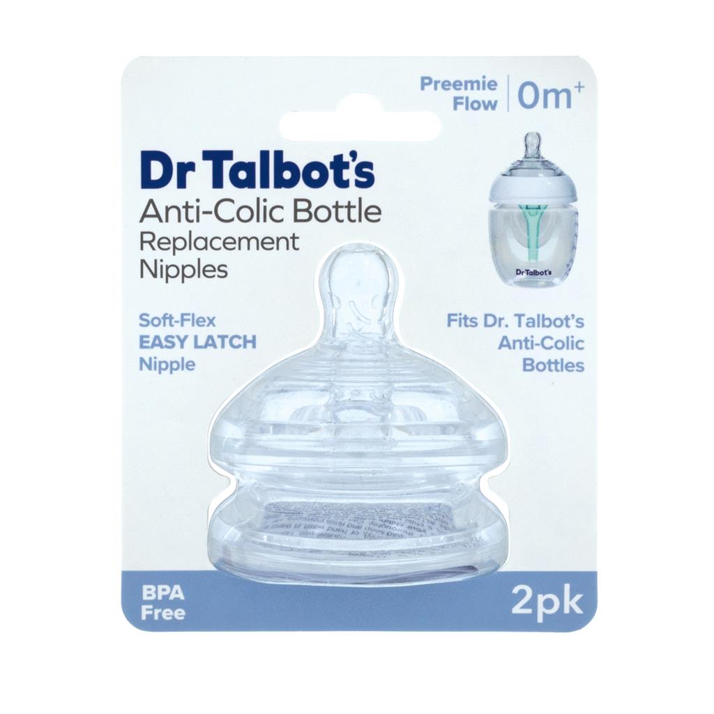Dr. Talbot's Replacement Nipples (Very Slow Flow) - Pack of 2