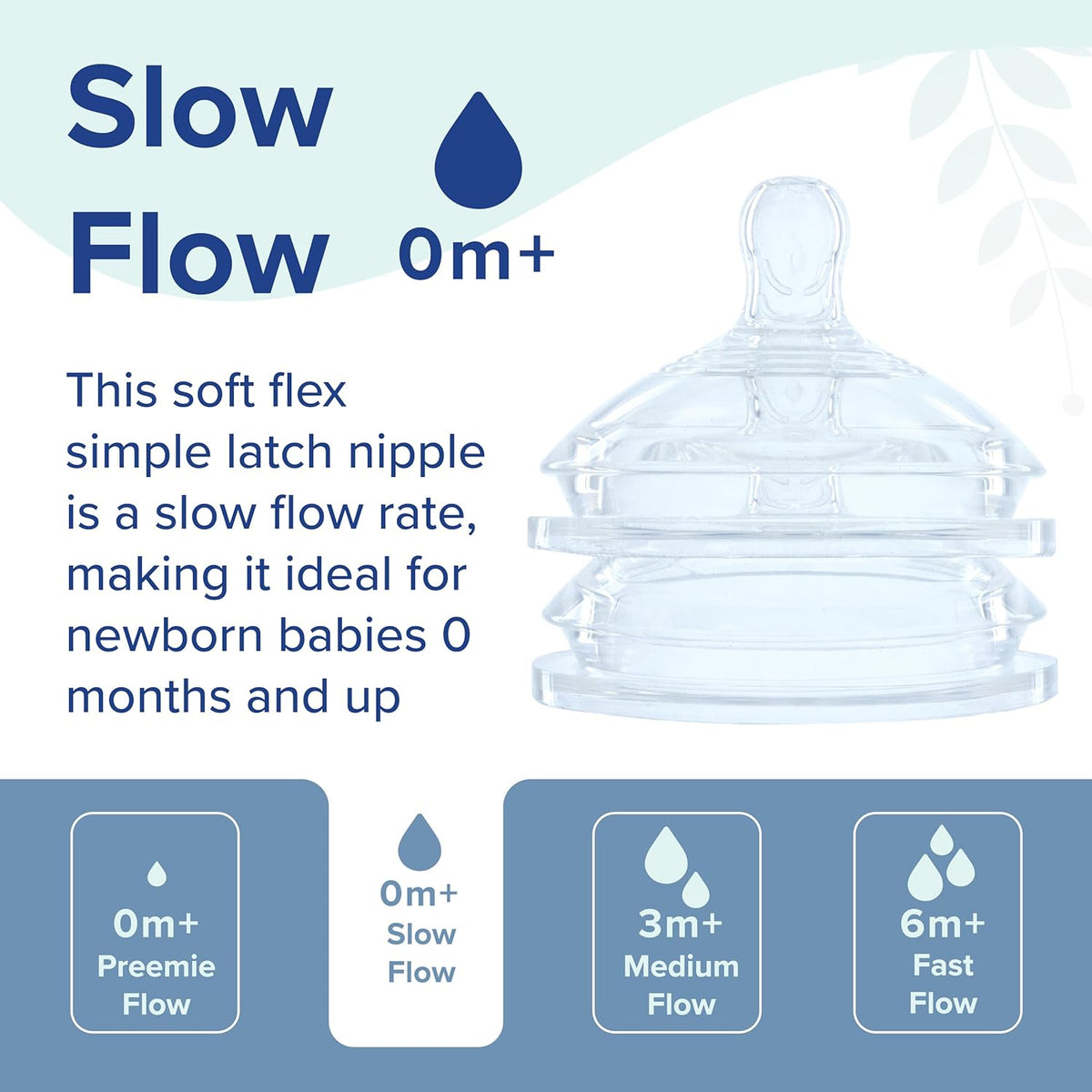 Dr. Talbot's Replacement Nipples (Slow Flow) - Pack of 2