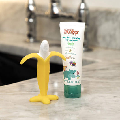 Dr. Talbot's Toddler Toothpaste & Banana Toothbrush, Fluoride-Free Set