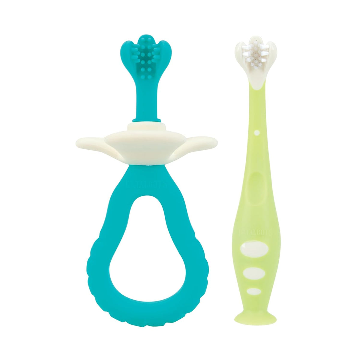 Dr. Talbot's Silicone Gum Massager & Baby Toothbrush Set, 2-Piece Kit