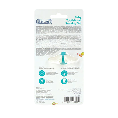 Dr. Talbot's Silicone Gum Massager & Baby Toothbrush Set, 2-Piece Kit
