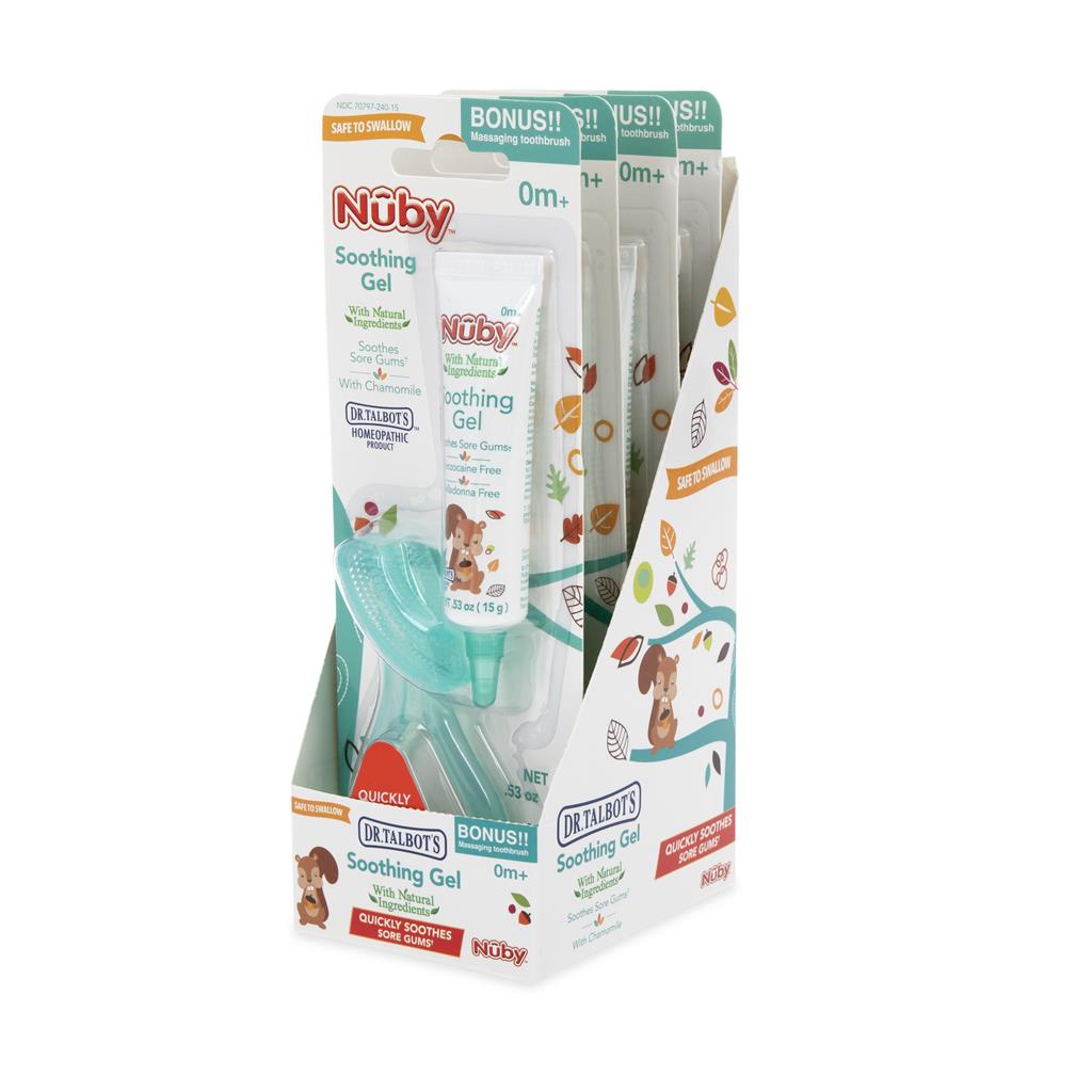 Dr. Talbot's Homeopathic Teething Gel & Silicone Gum Massager (15g)