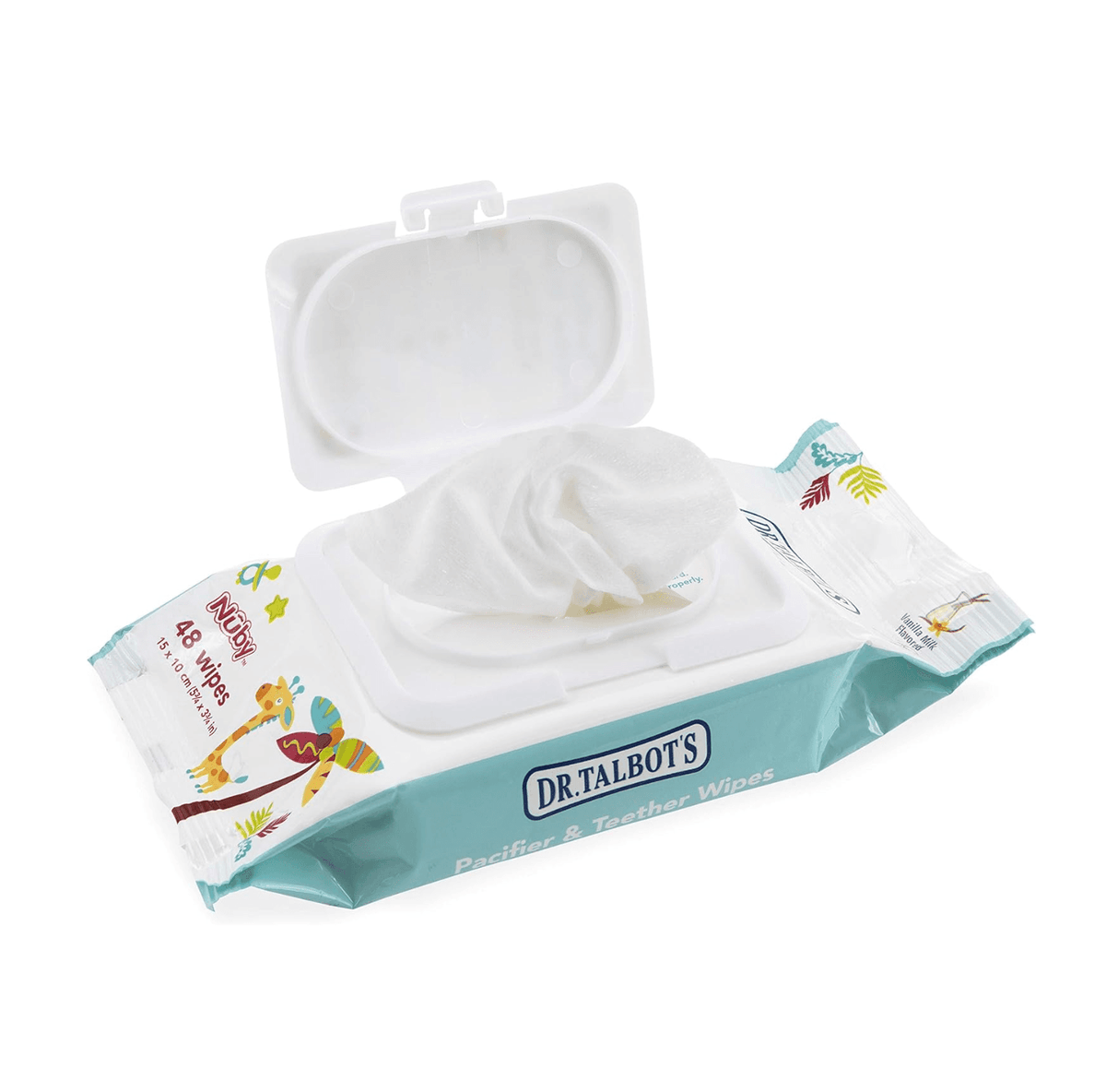 Dr. Talbot's Pacifier Wipes, Plant-Based Baby Cleaning Wipes, Travel Pack